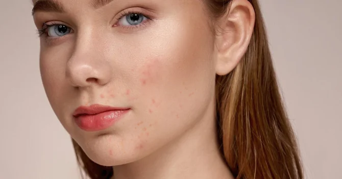 Before: blemish-prone skin